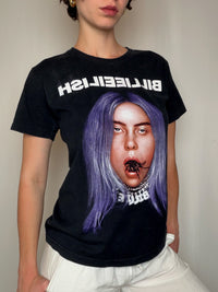 T-shirt noir Billie Eilish M vintage