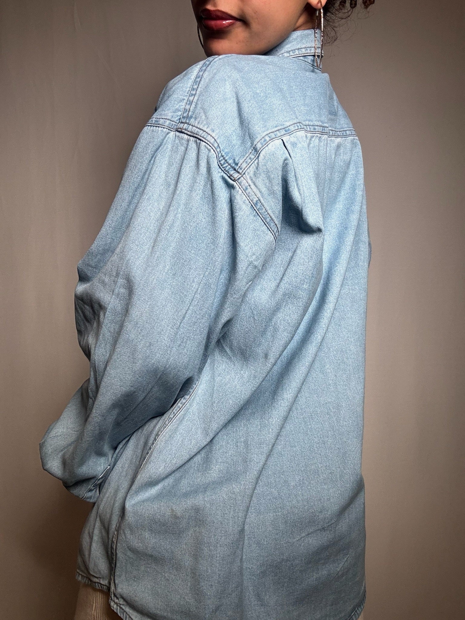 Chemise en denim clair M vintage