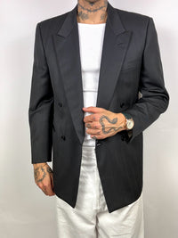 Vintage L/XL übergroßer schwarzer Blazer