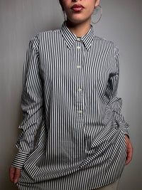 Gestreiftes Ralph Lauren Tunikahemd L Vintage