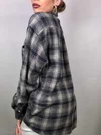Vintage L/XL Plaid Thick Shirt