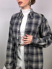 Vintage L/XL Plaid Thick Shirt