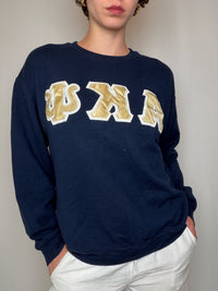 Sweat bleu University M vintage