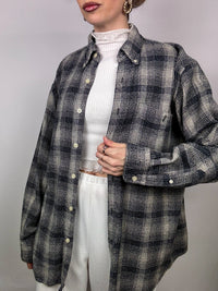 Vintage L/XL Plaid Thick Shirt