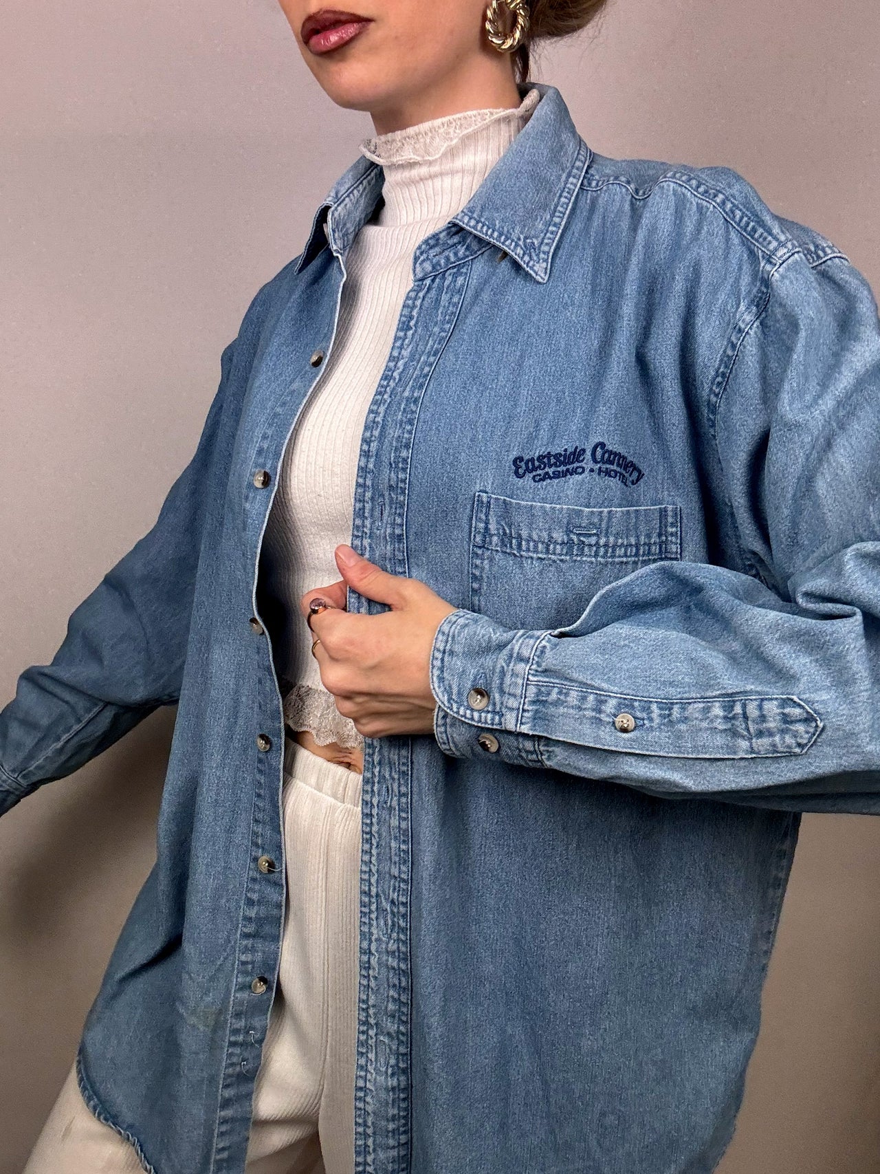 Chemise en denim  L vintage