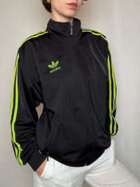 Jacket de sport noir Adidas S/M vintage