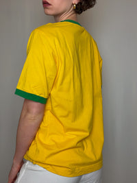 Tshirt jaune et vert Puma L vintage