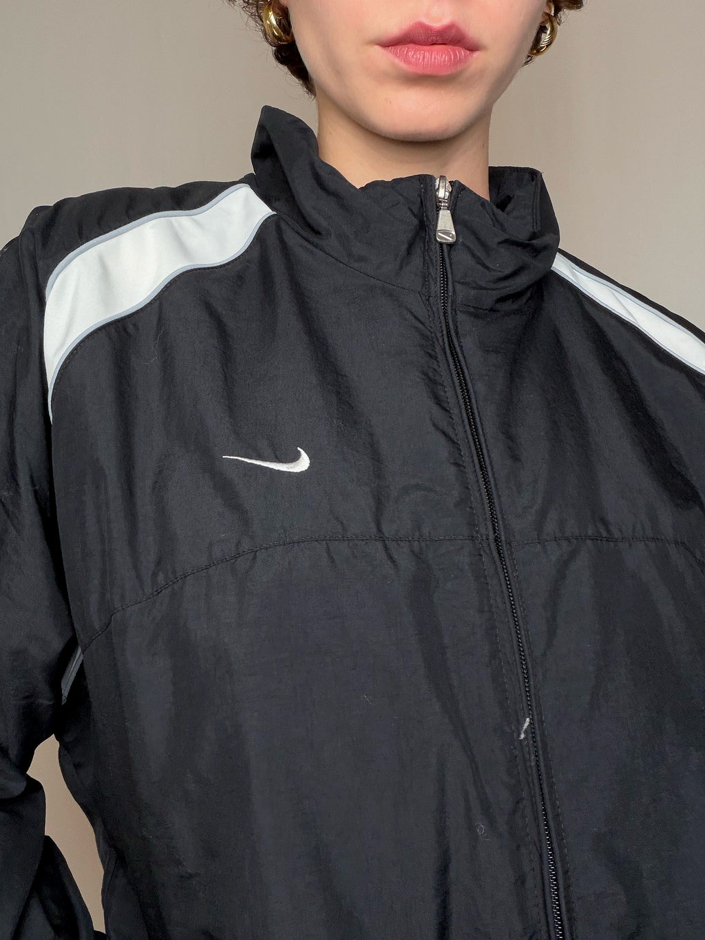 Jacket de sport noir Nike XL vintage