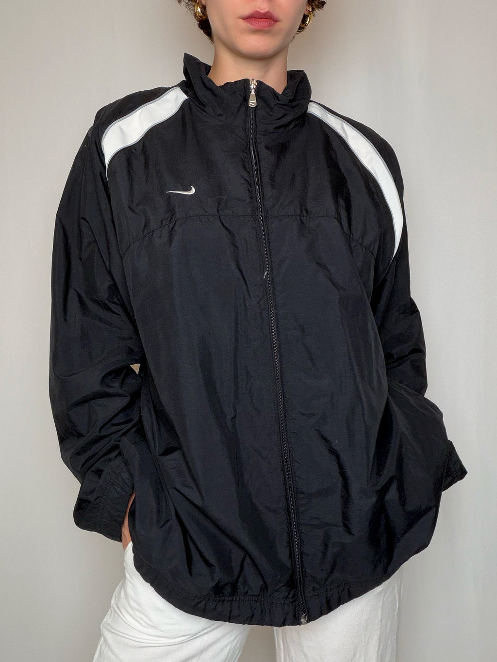Jacket de sport noir Nike XL vintage