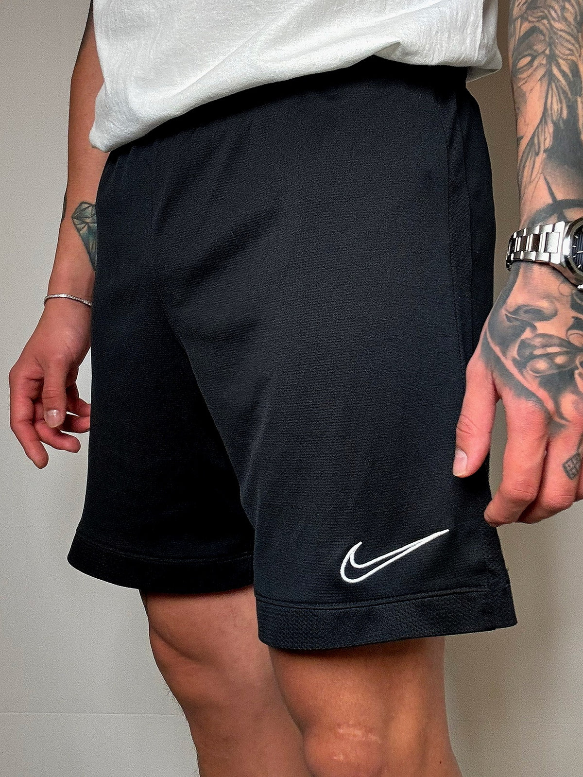 Short de sport noir Nike L vintage