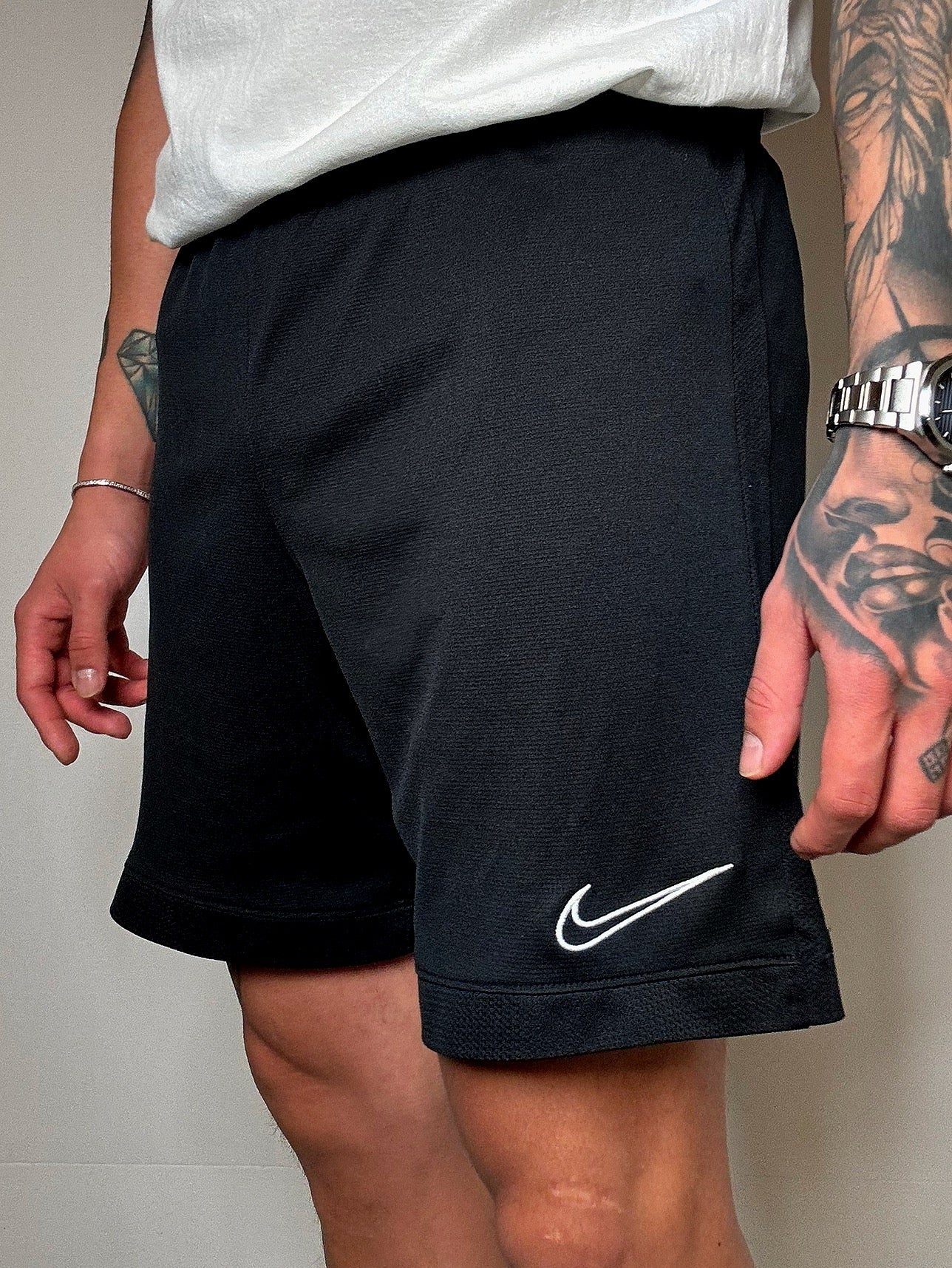 Short de sport noir Nike L vintage