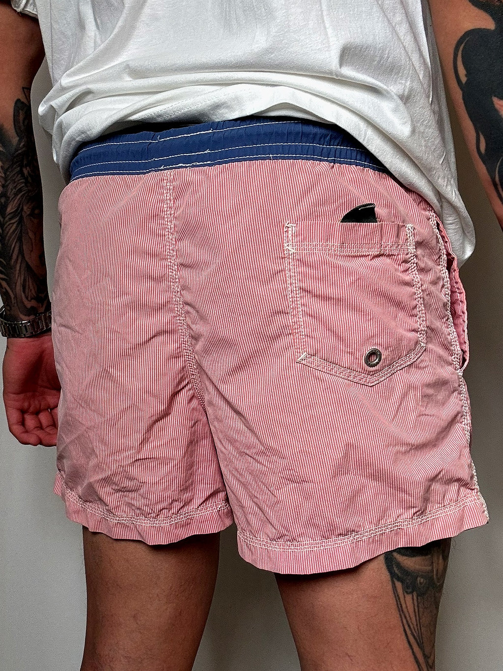 Maillot de bain rayé L vintage