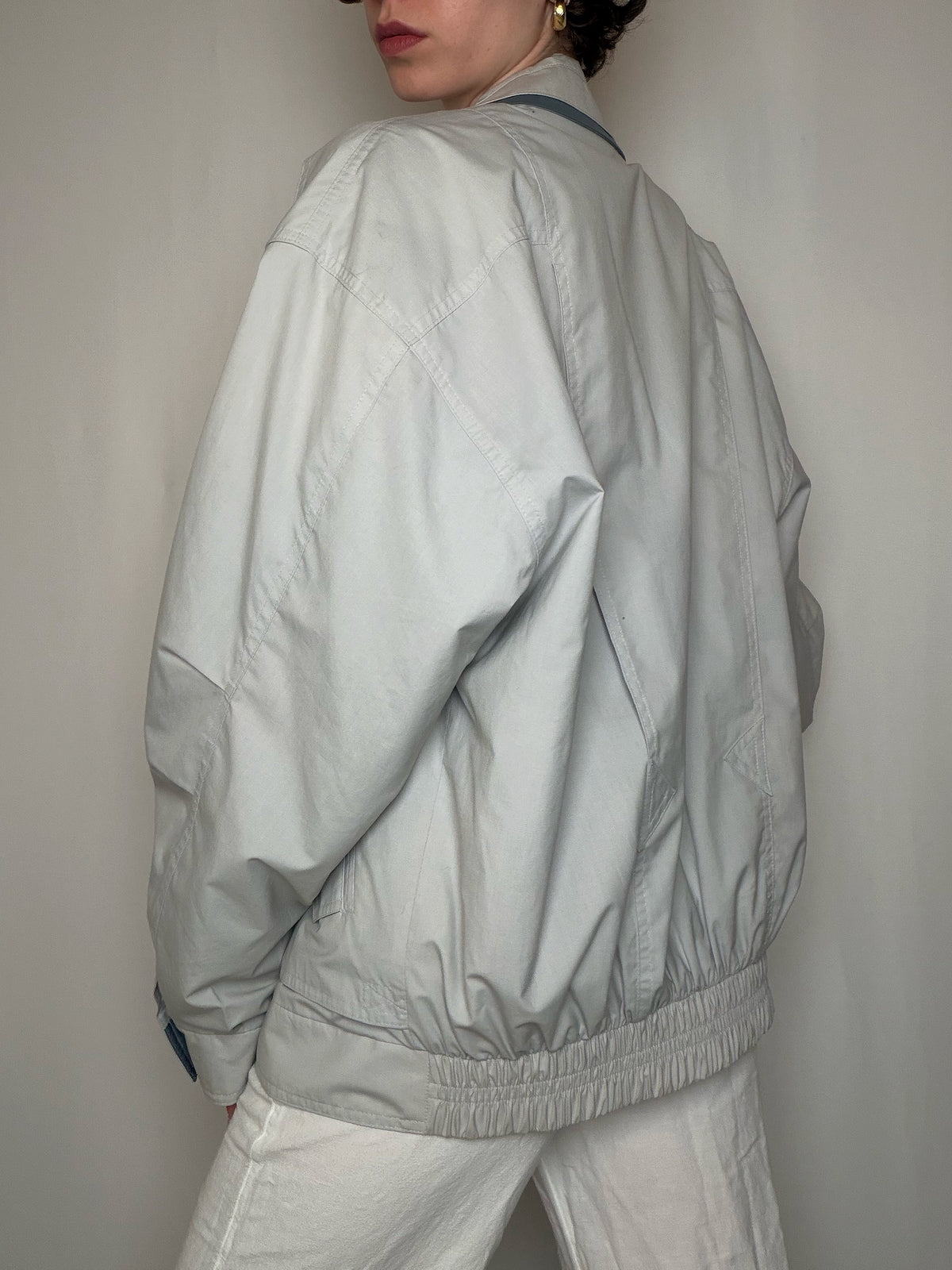 Veste coupe-vent grise XL vintage