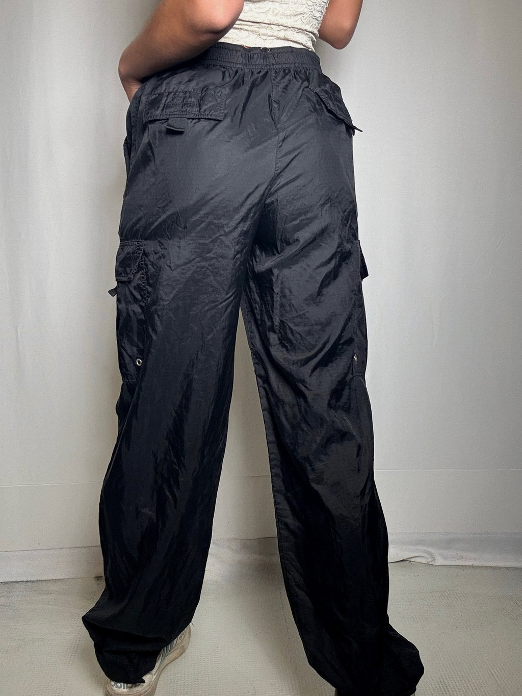 Schwarze Champion S Vintage-Jogginghose