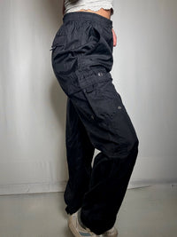 Schwarze Champion S Vintage-Jogginghose