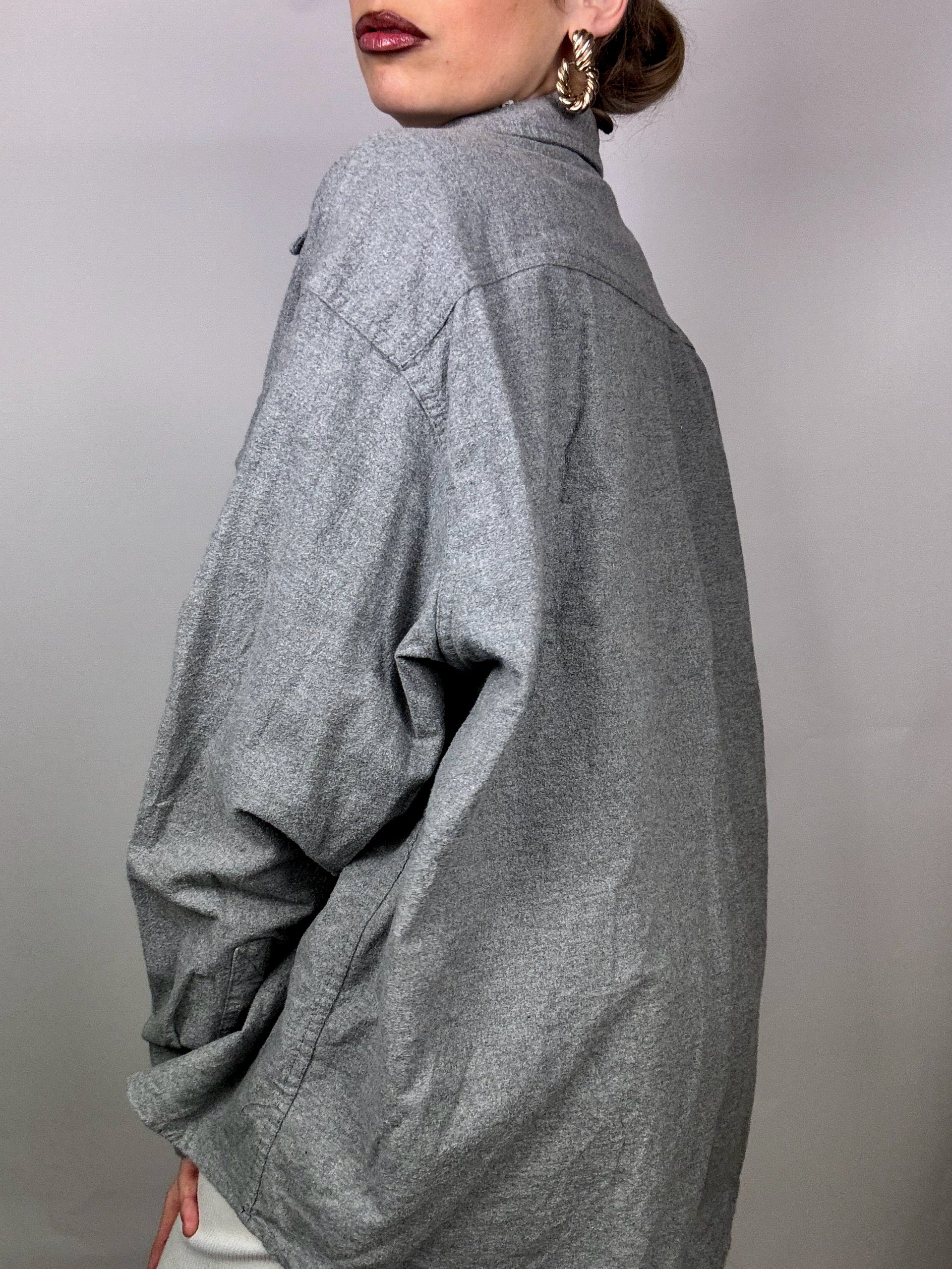 Vintage TIMBERLAND 2XL Grey Thick Shirt