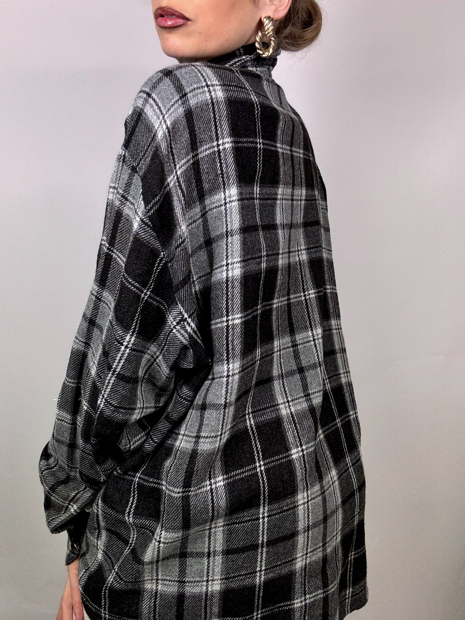 Vintage XL Dickes kariertes Hemd
