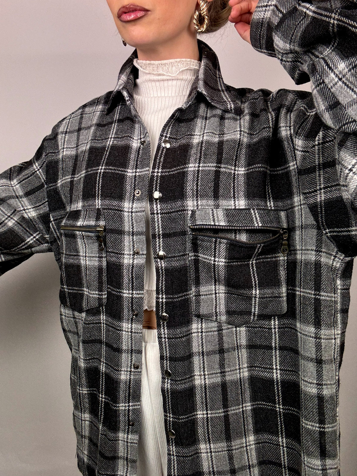 Vintage XL Dickes kariertes Hemd