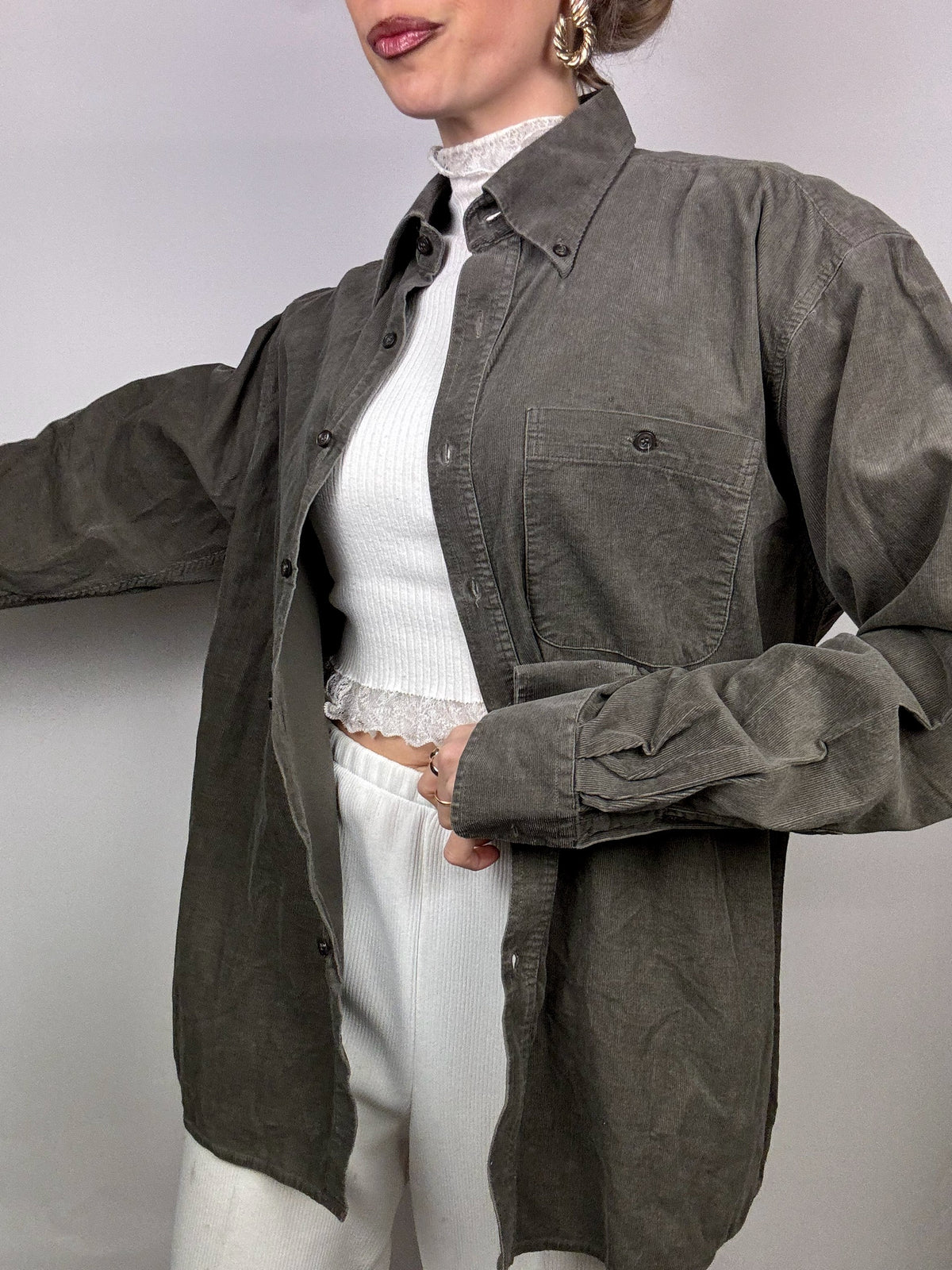 Vintage corduroy shirt L