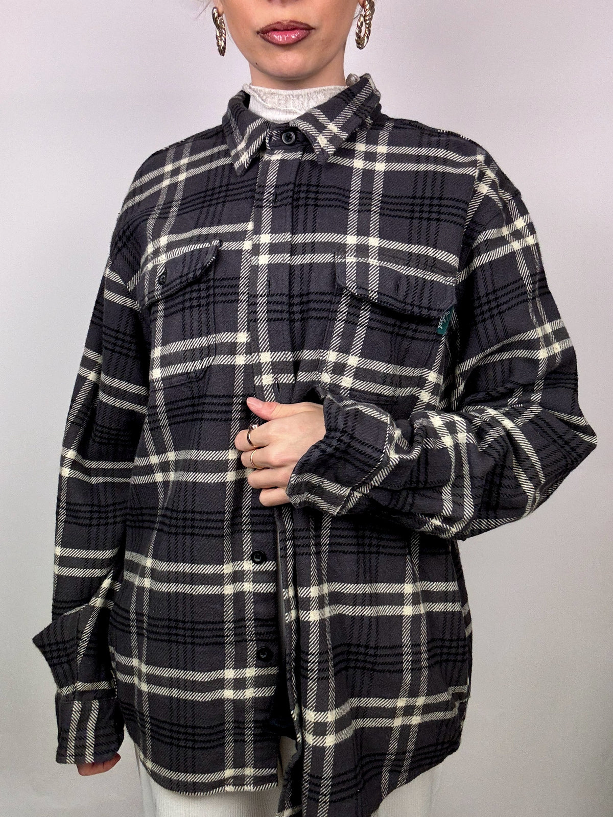 Vintage XL Thick Plaid Shirt