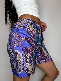 Short imperméable graphique M vintage