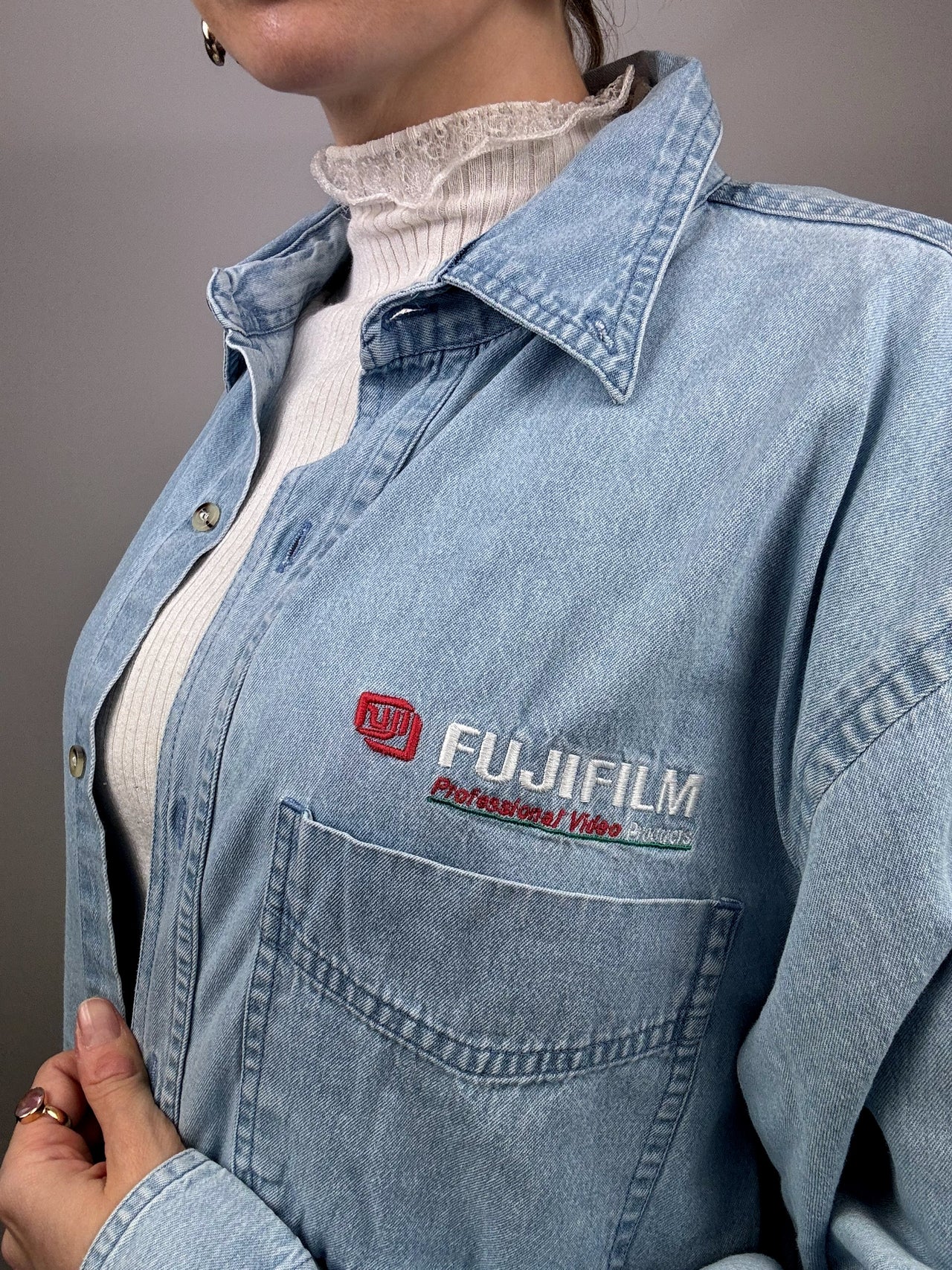 Chemise en denim FUJIFILM L vintage