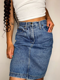 Jupe en jean midi M/L vintage