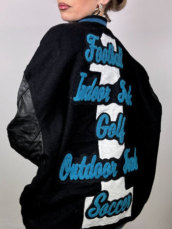 Bomber bi matière noir 3XL vintage