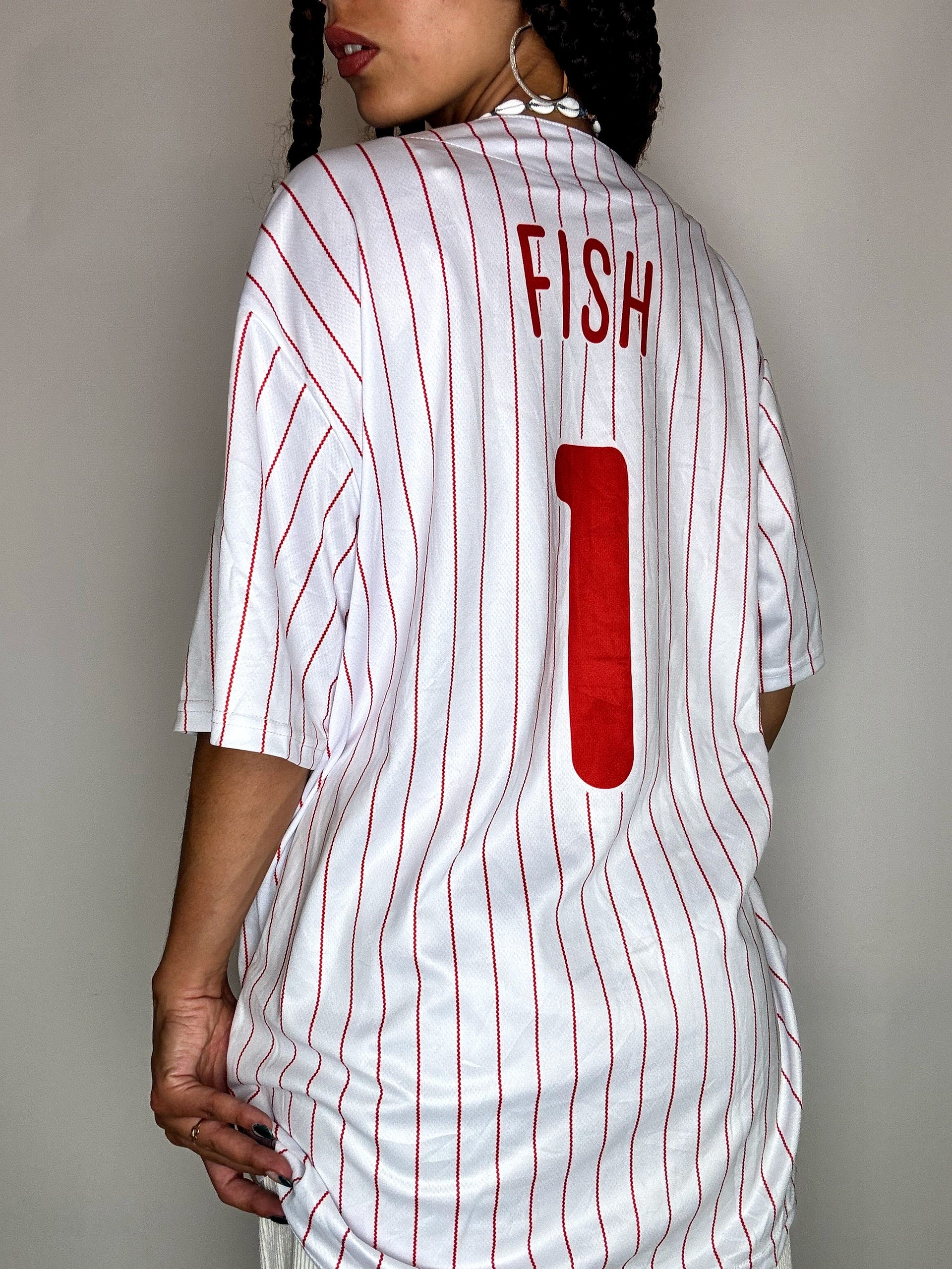 Vintage XL Schwarzes Baseballtrikot