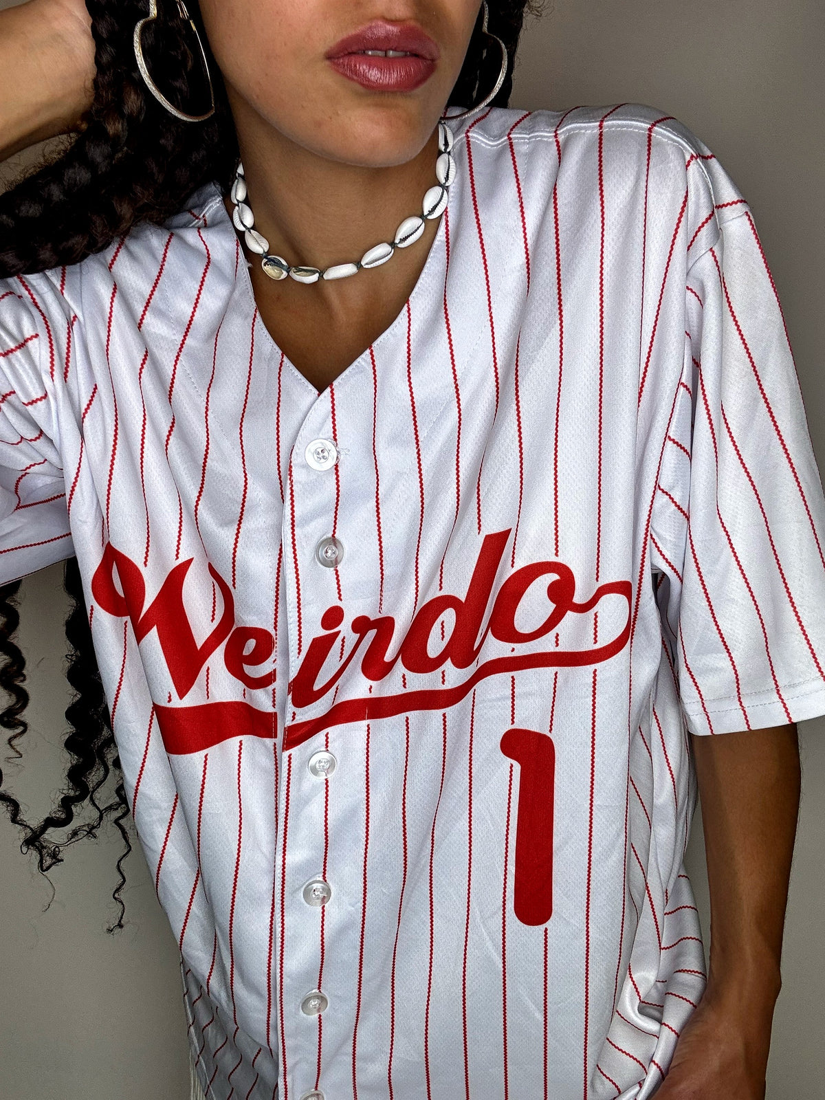 Maillot de Baseball blanc L vintage