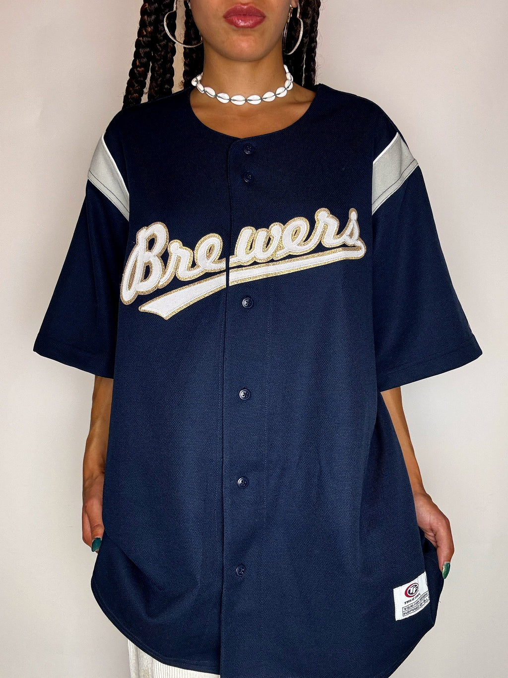 Maillot de Baseball marine L vintage