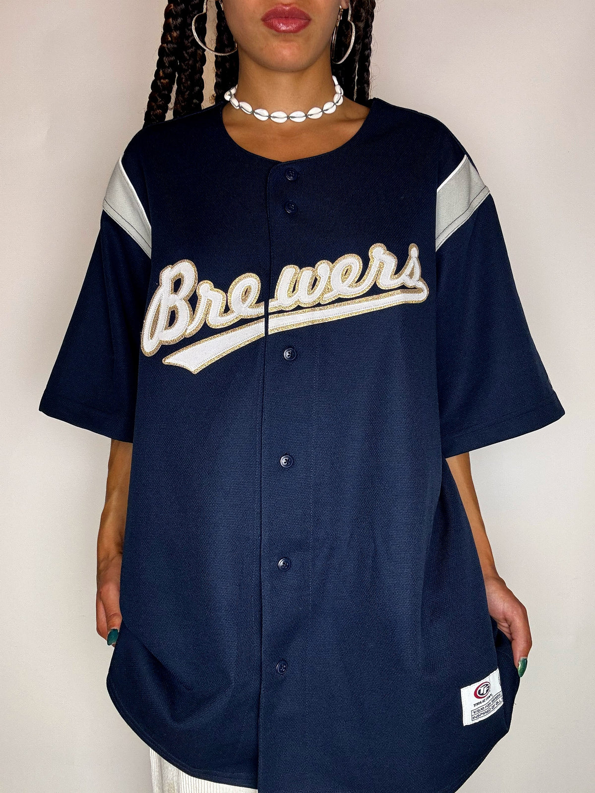Maillot de Baseball marine L vintage