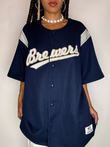 Vintage XL Black Baseball Jersey