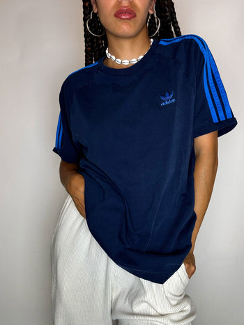 Tee shirt marine foncé ADIDAS M vintage