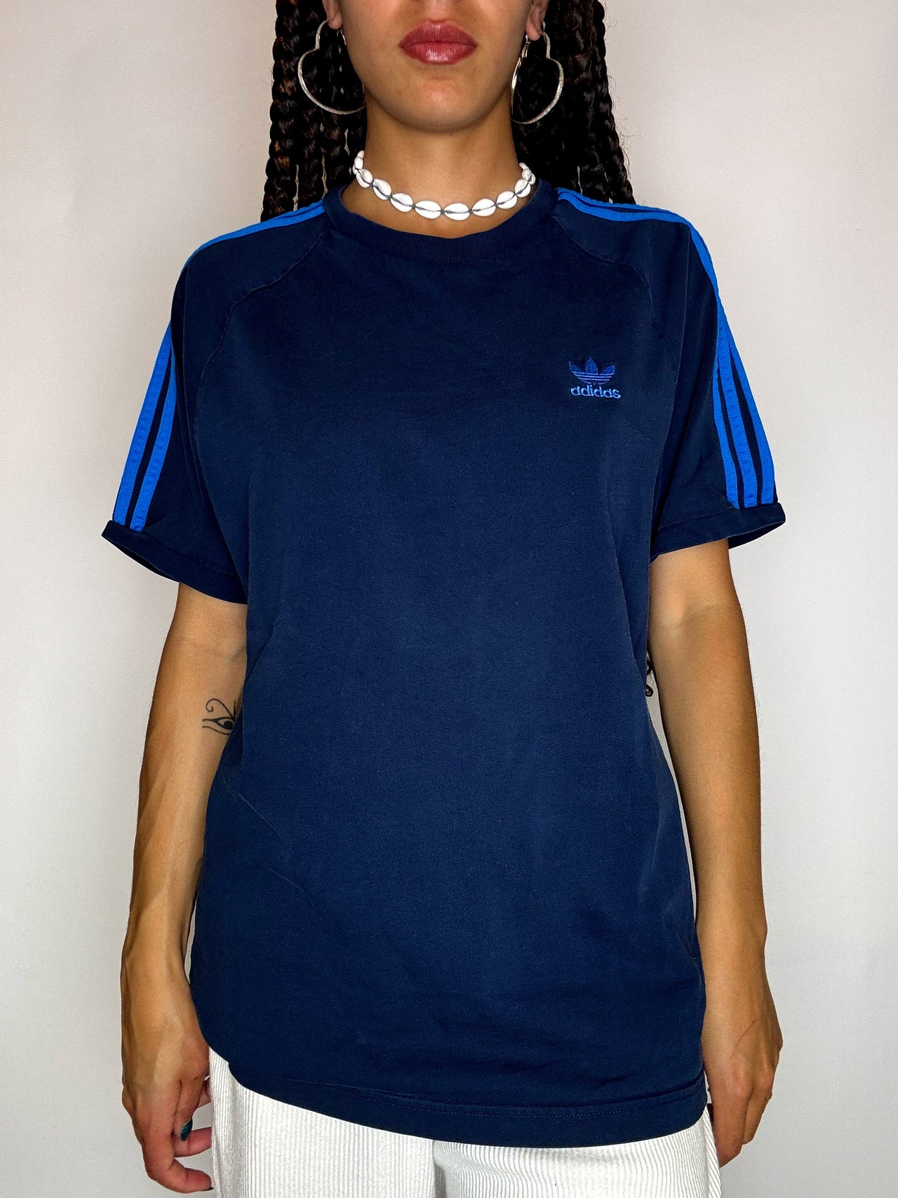 Tee shirt marine foncé ADIDAS M vintage