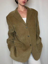 Blazer en velours côtelé moutarde t52 vintage