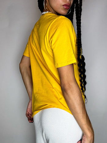 Tee shirt jaune NIKE x WEST VIRGINIA S vintage