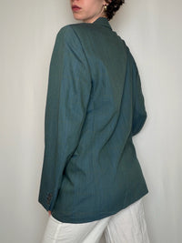 Blazer bleu canard vintage