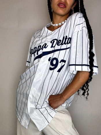 Vintage XL Schwarzes Baseballtrikot