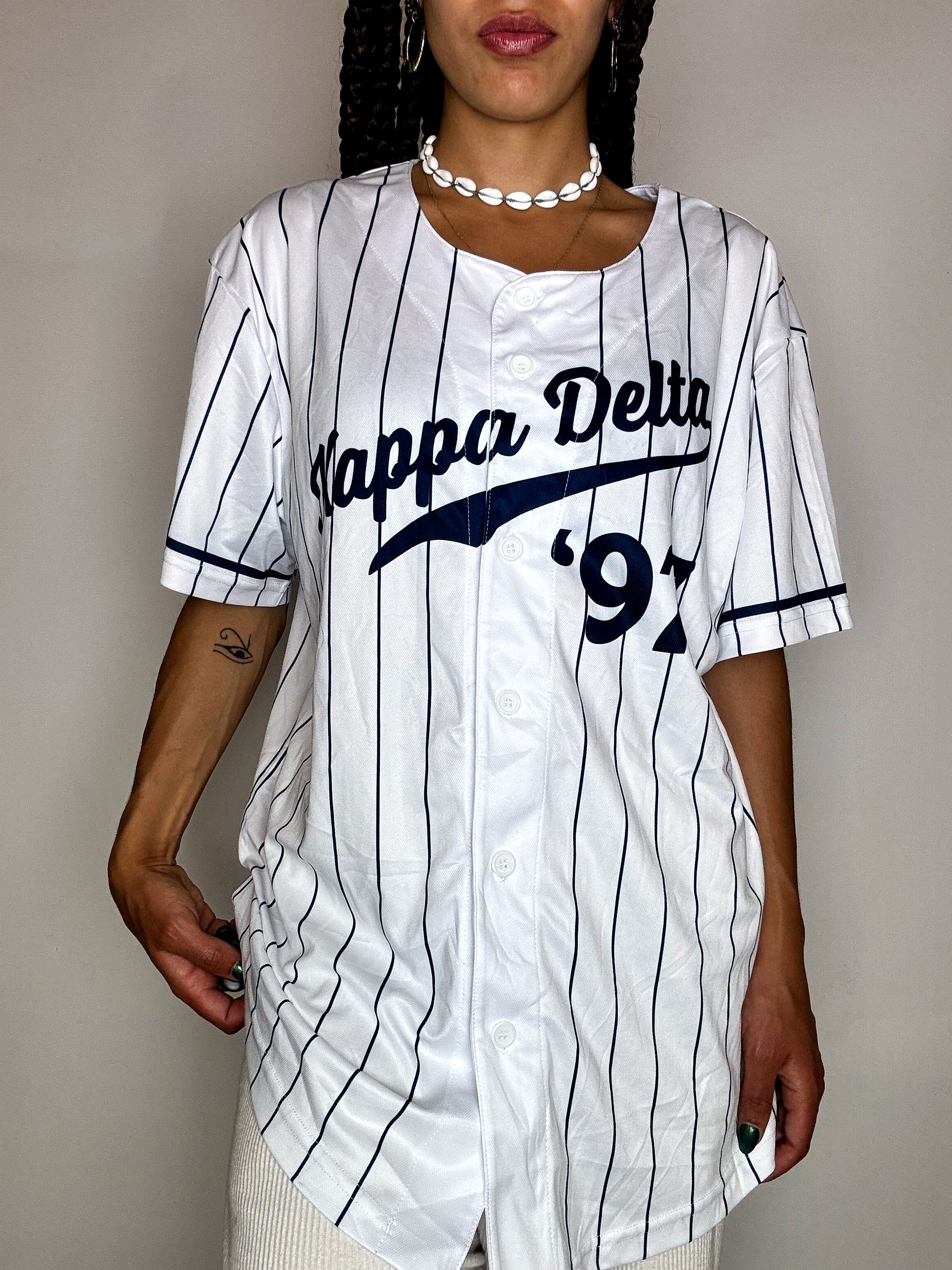 Vintage XL Schwarzes Baseballtrikot
