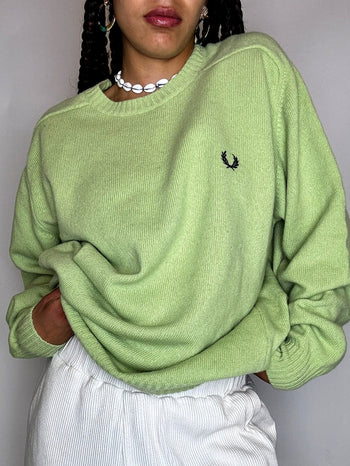 LACOSTE S vintage black V-neck wool sweater