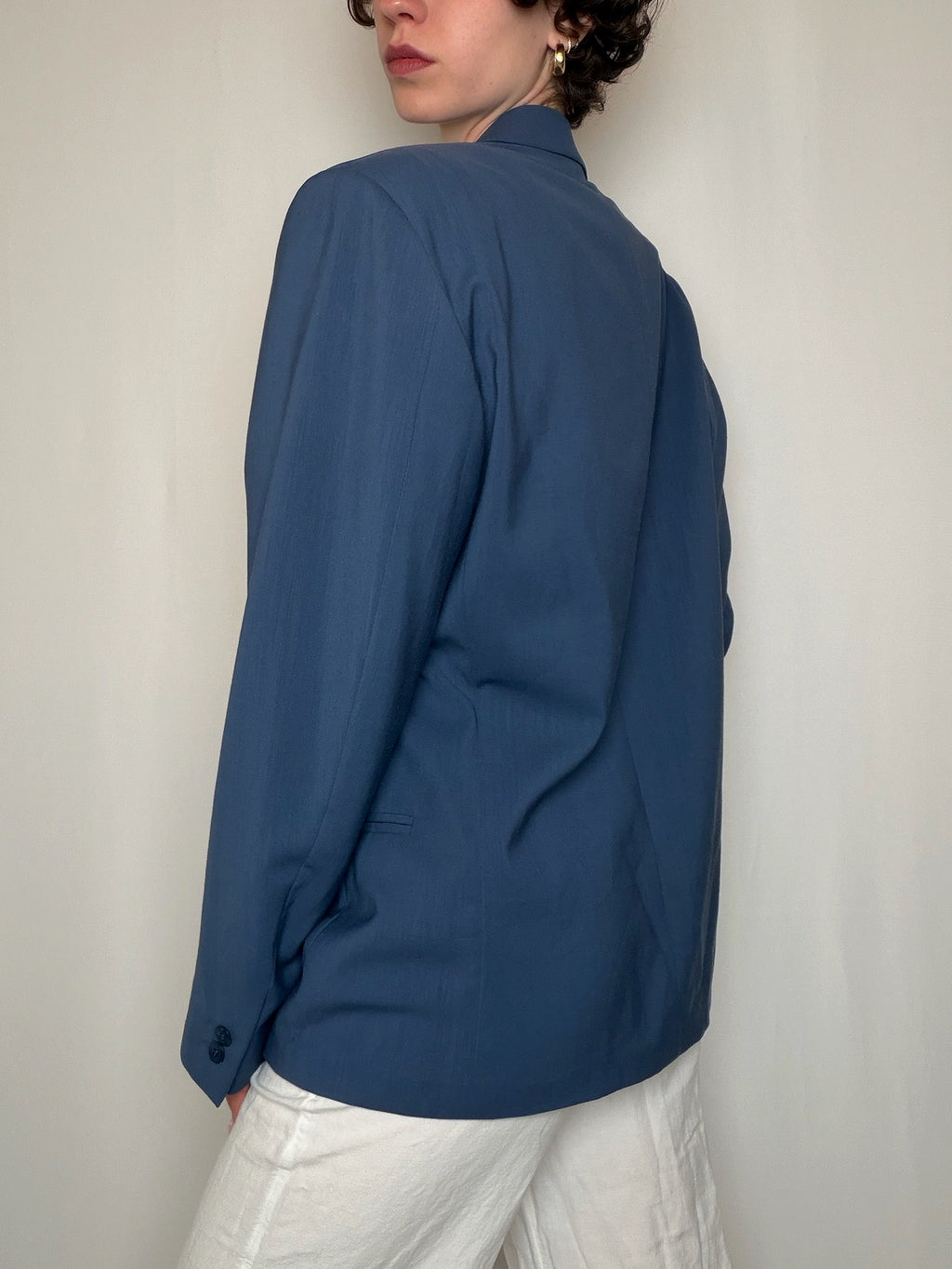 Blazer bleu foncé vintage