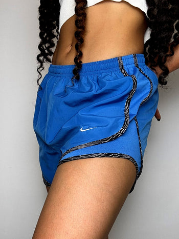 Short de sport bleu NIKE M vintage