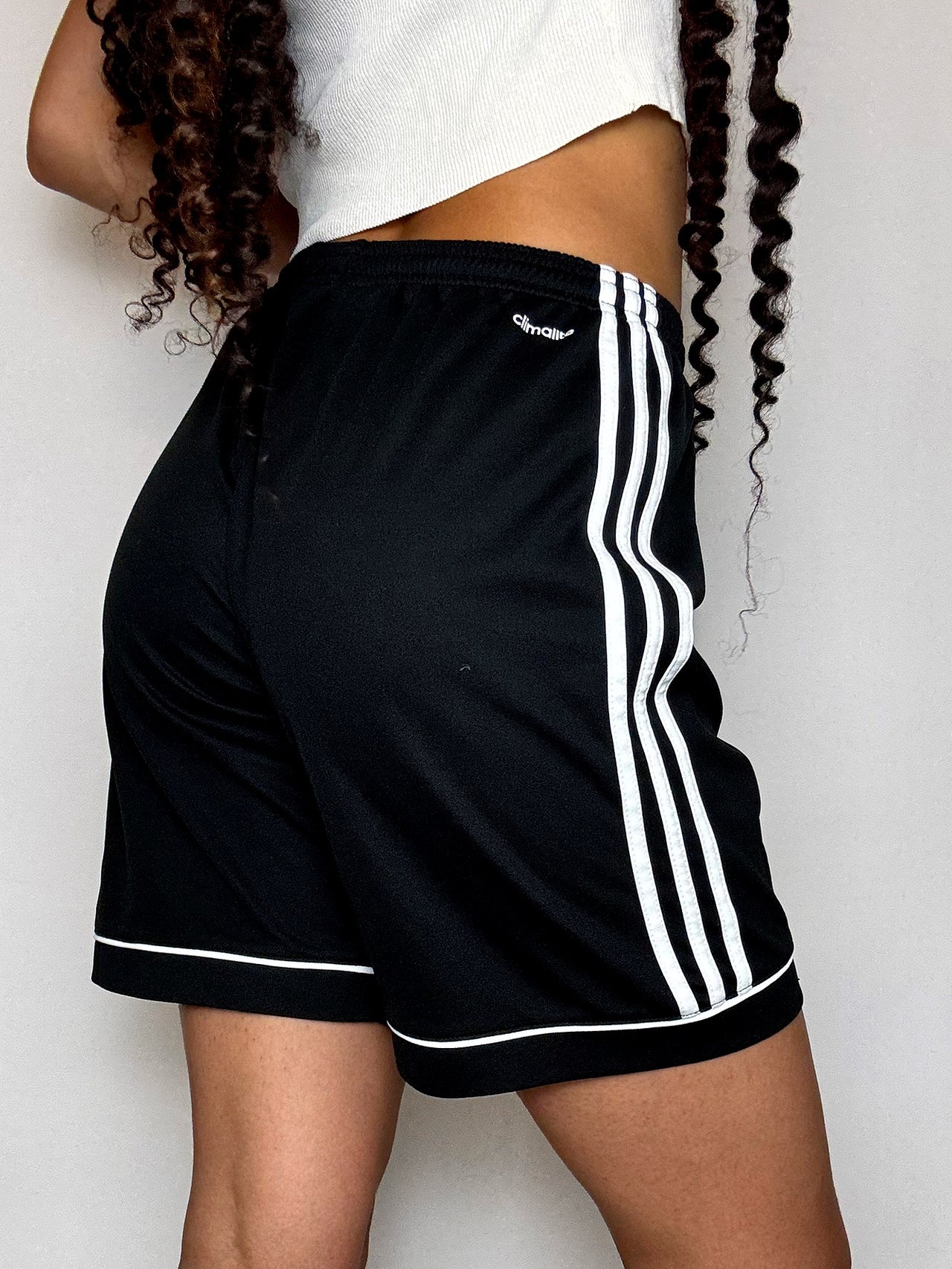 Short de sport noir ADIDAS S vintage