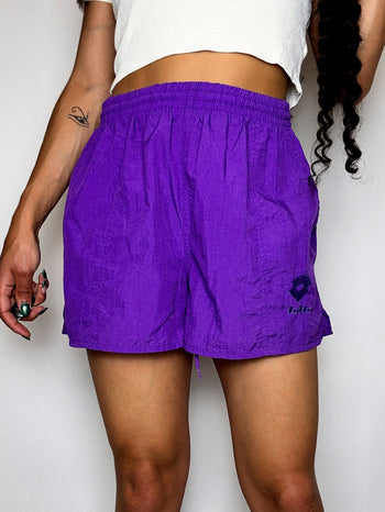 Short de sport violet LOTTO L vintage