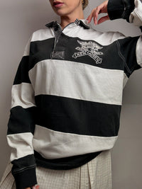 Polo manches longues rayé RALPH LAUREN XL vintage