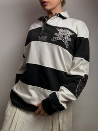 Polo manches longues rayé RALPH LAUREN XL vintage