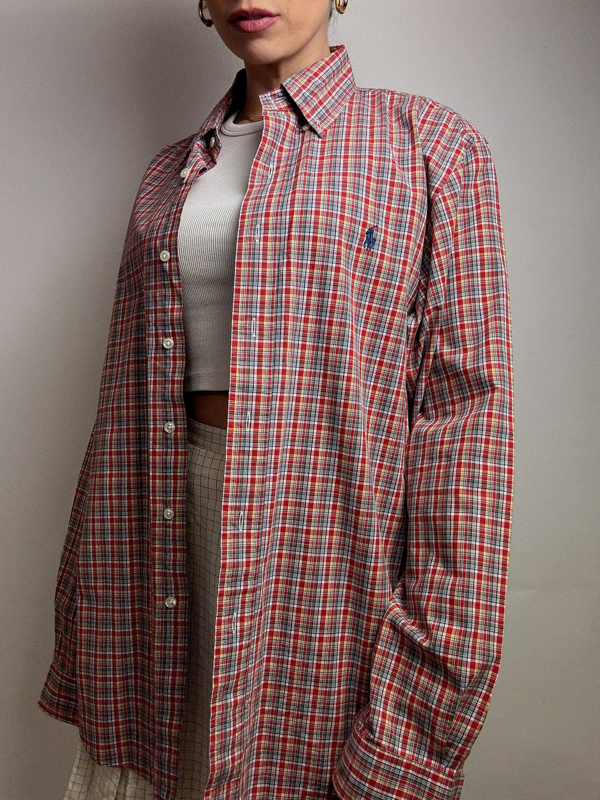 Chemise à carreaux RALPH LAUREN L vintage