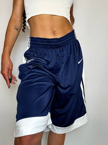 Short de basket marine NIKE L vintage