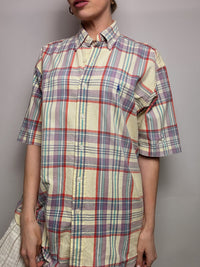 LACOSTE M/L Vintage Pastell gestreiftes Hemd 